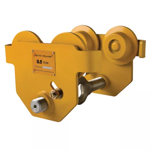 Chariot porte-palan DELTA YELLOW avec chaîne de manœuvre - CMU de 500kg à 5T Visuel 1 principal Chariot porte-palan DELTA YELLOW avec chaîne de manœuvre - CMU de 500kg à 5T Visuel 1 principal